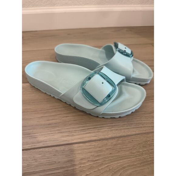 Birkenstock Shoes - Birkenstock Madrid Big Buckle Surf Green EVA Sandals Sz 41 Women's 10-10.5
